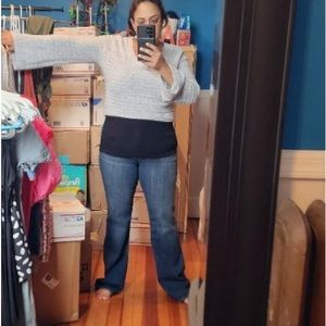 🍂 Roxy crop top sweater with bell sleeves